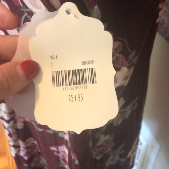 Altard State burgundy floral top  -NEW - Picture 4 of 6